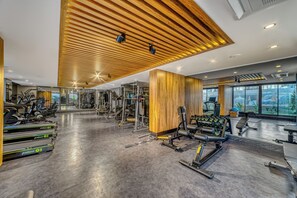 Fitness facility - Bright 1+1 Apartment in a Luxury Complex • Near the Beach (Alanya)