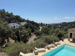 Pool - Exceptional Villa (10 P) with Swimming Pool and Pétanque Court - Les Issambres (Roquebrune-sur-Argens)