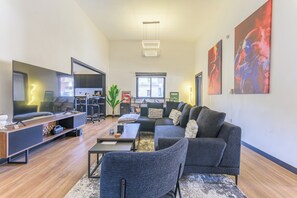 Apartment, 2 Bedrooms, Balcony, City View | Living room - Residence 4 - Apartments in Mar Mikhael (Beirut)