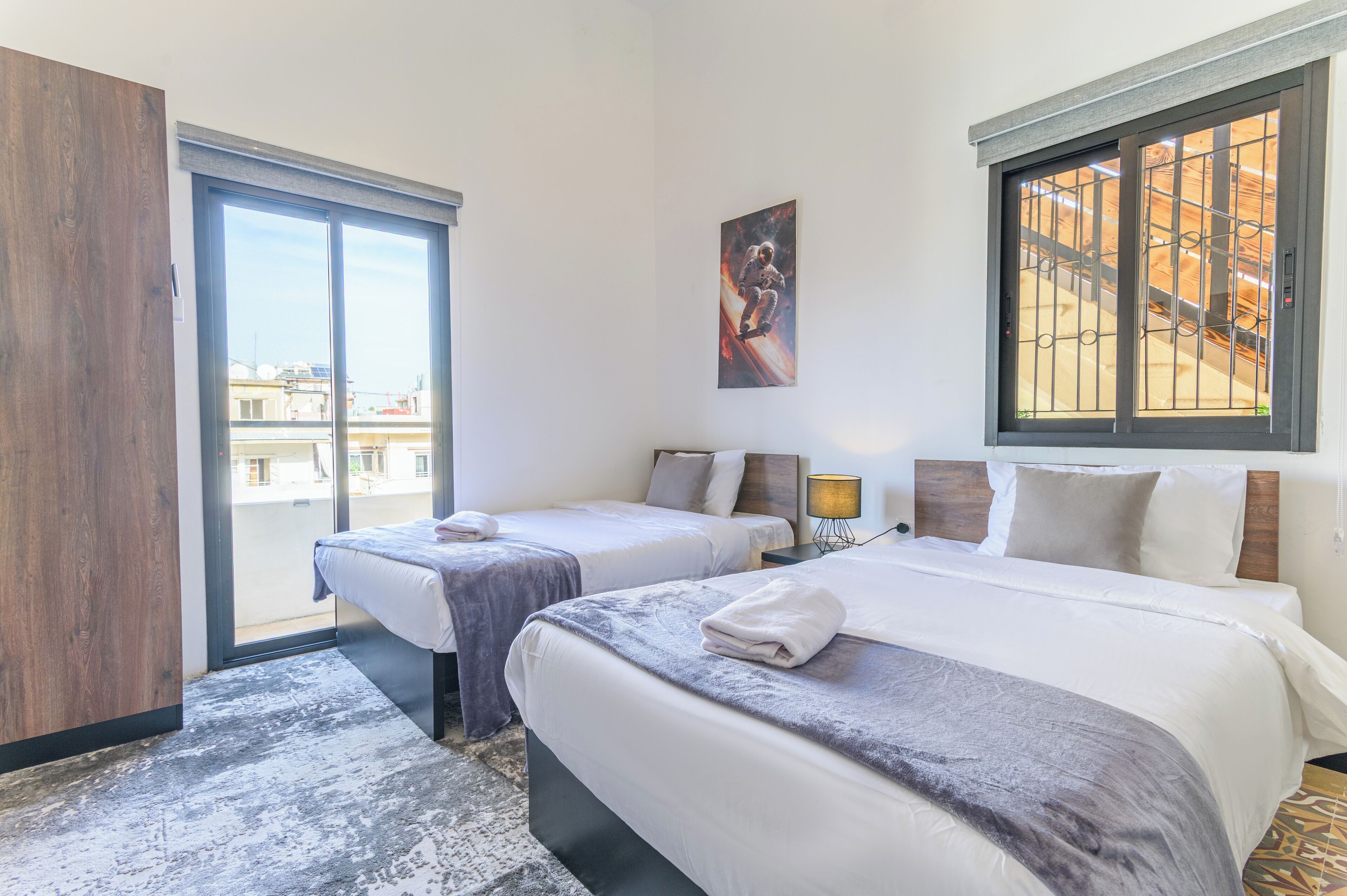 Apartamento, 2 quartos, sacada, vista para a cidade | Roupas de cama de algodão egípcio, roupas de cama premium