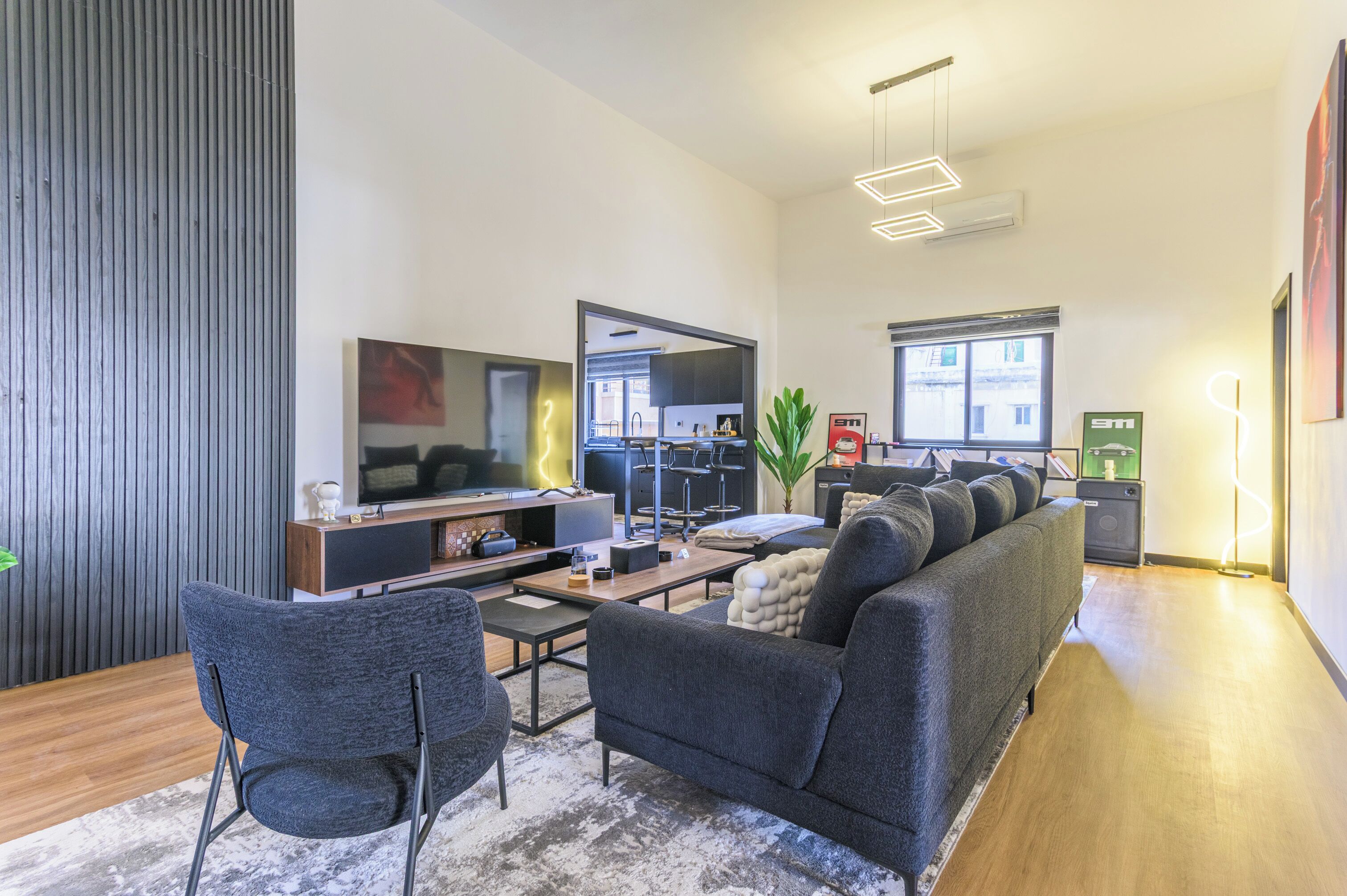 Apartamento, 2 quartos, sacada, vista para a cidade | Sala de estar