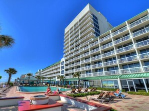 Indoor pool, a heated pool - Oceanfront King Studio w/Balcony| Newly Remodeled (Daytona Beach)