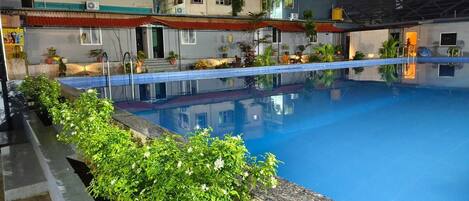 Façade de l’hébergement - soirée/nuit