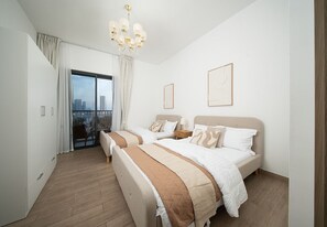 2 bedrooms, iron/ironing board, free WiFi, bed sheets - Gorgeous 2 Bed in Cyan Beach Residence (Sharjah)