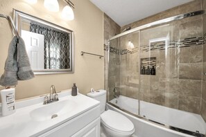 Shower, hair dryer
