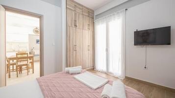 2 dormitorios, tabla de planchar con plancha, wifi y ropa de cama