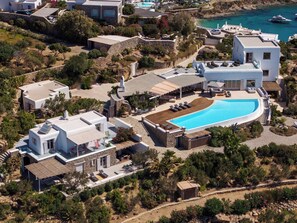 Exterior - Lux 9-bdrm professionally managed villa in Mykonos,private pool & sea views (Mikonos)