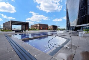 Pool - Waterfront Luxury • City Views + Free Parking (Docklands)