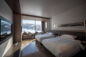 Caja de seguridad en la habitación y cortinas blackout 