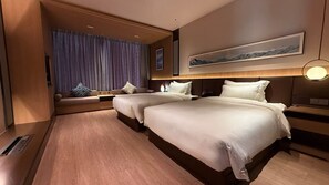 Chambre Luxe avec lits jumeaux | Coffres-forts dans les chambres, rideaux occultants