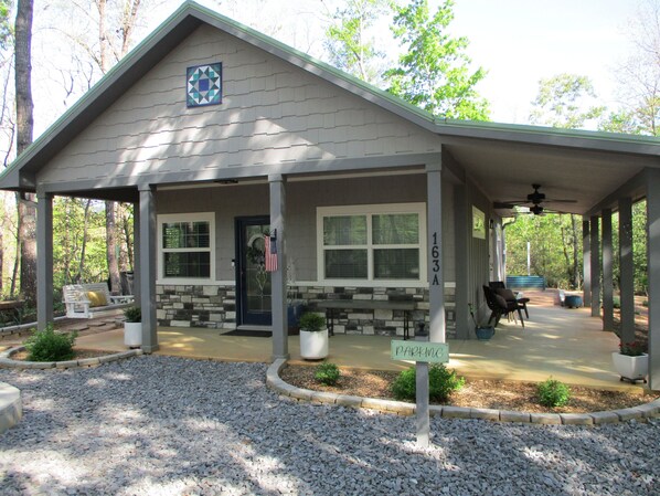 Exterior - The Americana - A Modern & Rustic Cabin with a Woodsy View (Andrews)
