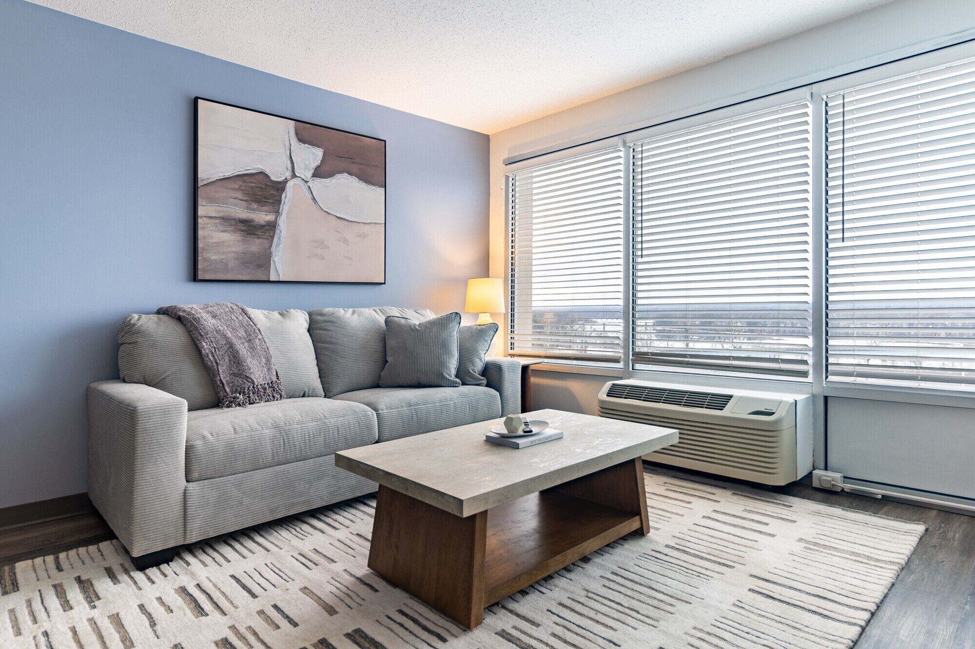 Apartment (1 Bedroom) | Living area | 50-inch Smart TV with digital channels