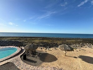 På stranden, badehåndklæder