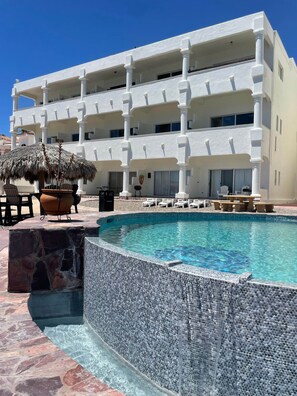 Pool - Palacio Del Mar 208 - Rocky Point Oceanfront Vacation Rental (Puerto Peñasco)