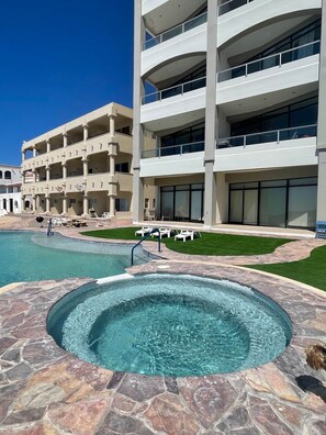 Pool - Palacio Del Mar 202 - Rocky Point Oceanfront Vacation Rental (Puerto Peñasco)