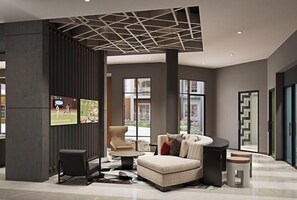 Lobby sitting area - Landing Chic 1bd, Gym, Yoga Studio (Huntsville)