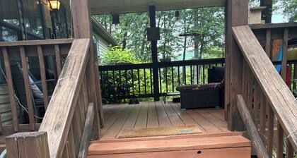 three bedroom two bathroom house set at the top with a forest background