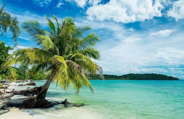 Beach - Relaxing 1-bedroom resort with AC in peaceful Preah Sihanouk #8 (Preah Sihanouk,)