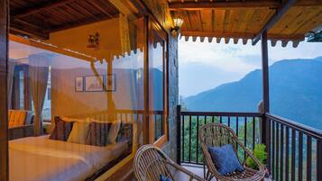 Luksus-firemannsrom, fjellutsikt | Fjellutsikt