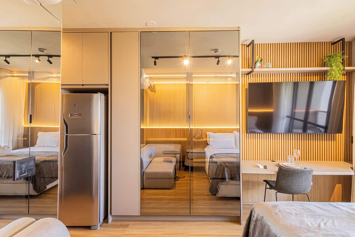 Superior Studio, City View | Laptop workspace, WiFi (free), bed sheets