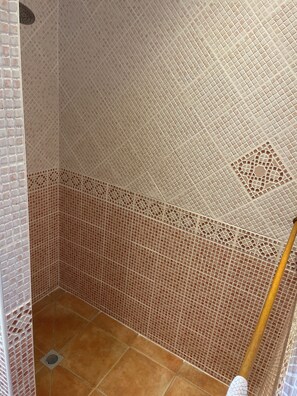 Sèche-cheveux, serviettes fournies, savon, papier toilette