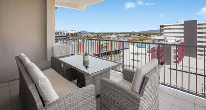 City convenience in Modern Townsville Apartment w secure parking, pool & views