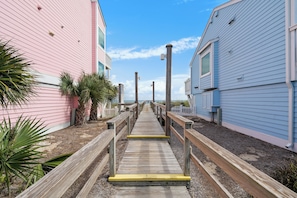 Property grounds - Ocean Front Condo at Kure Beach The Pink Ruby (Kure Beach)