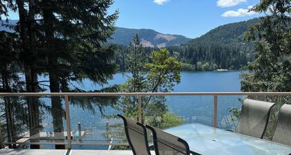 Lakefront house with private dock