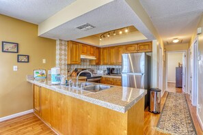 Villa, Multiple Beds (Indian Beach Villas - 3A) | Private kitchen | Oven, toaster - Indian Beach Villas - 3A (Indian Rocks Beach)
