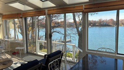 Delightful waterfront Shelter Island house with outstanding views of the water.