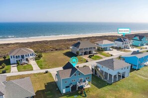 Exterior - 5Br Ocean View Entertainment: Hot Tub, BBQ & Games (Bolivar Peninsula)