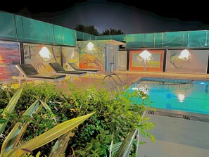 Outdoor banquet area - Tiger Heaven Resort (Manpur)