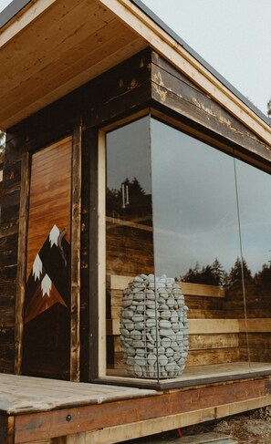 Exterior detail - Oceanview Heron Studio • Hot Tub + Sauna • Pet Friendly (qathet Regional District)