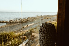 Vista a la playa o el mar