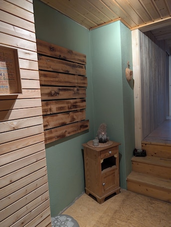 Interior. Vacation apartment with sauna