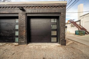Exterior detail - Onyx | Luxury Executive Loft Overlooking Main | Vibrant Fireplaces, King Bed (Sheridan)