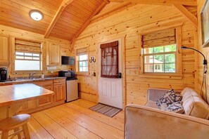 TV, offices - Rustic Ridge Cabins, Charming Dayton Retreat (3 Options!) (Dayton)