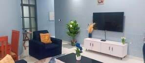 Appartement, 3 chambres, climatisation | Coin séjour