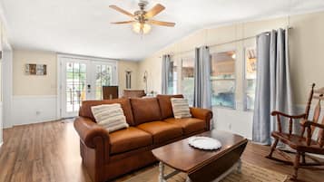 Télévision, lecteur de DVD, espaces bureaux