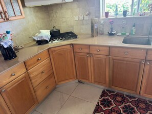 Private kitchen -  The Abbey – Spacious 5-Bedroom Home with Pool & Gardens in Barbados (Saint Philip)