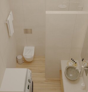Shower, hair dryer, towels, soap - Dolce Terra Suite, By IdealStay Experience (Gazi)