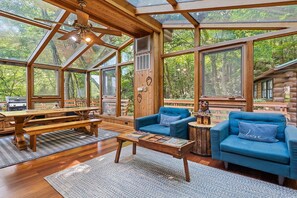 Interior - Sasha’s Hidden Creek Cabin-Magical Views, 12 Acres (Maggie Valley)