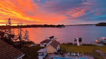 Piscine extérieure, piscine chauffée