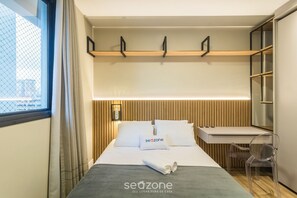 Apartemen Basic | 2 kamar tidur dan Wi-Fi gratis