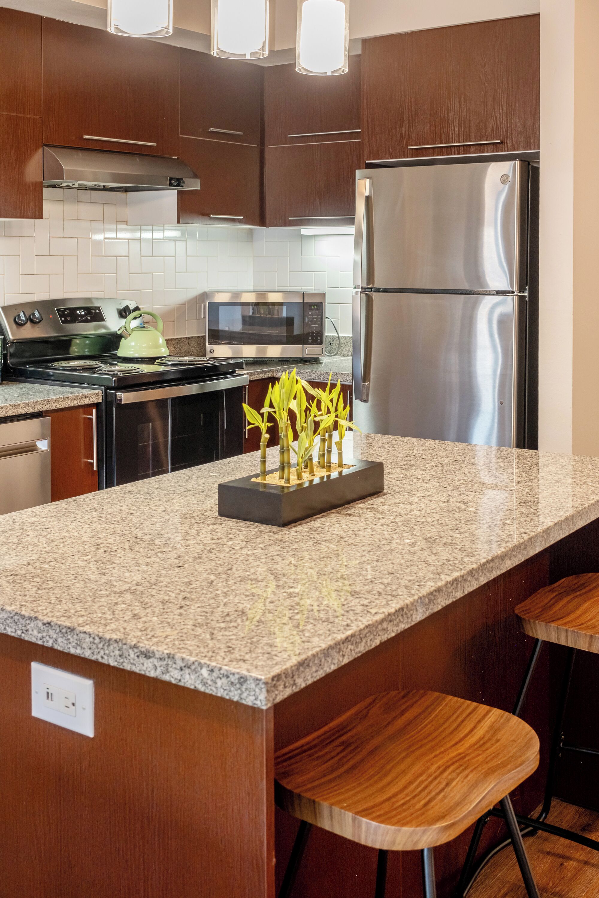 Microondas, horno, parrilla de estufa y lavavajillas 