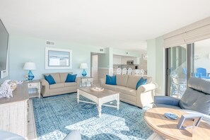 Smart TV - Enjoy water views, private balcony, two kings, & bunks at our Beach Bungalow (Panama City Beach)