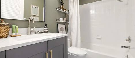 Towels, soap, toilet paper