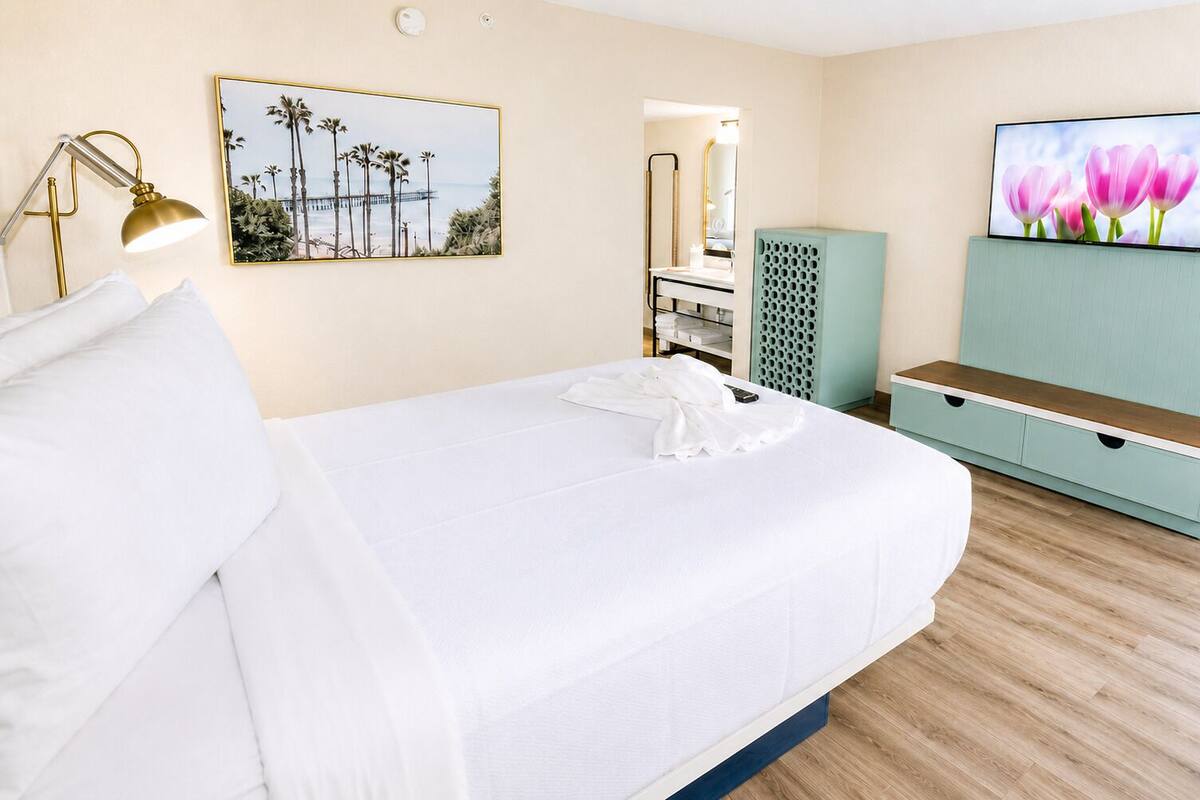 Premium bedding, free WiFi, bed sheets