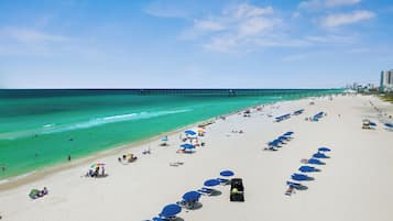 Vue sur la plage ou l’océan