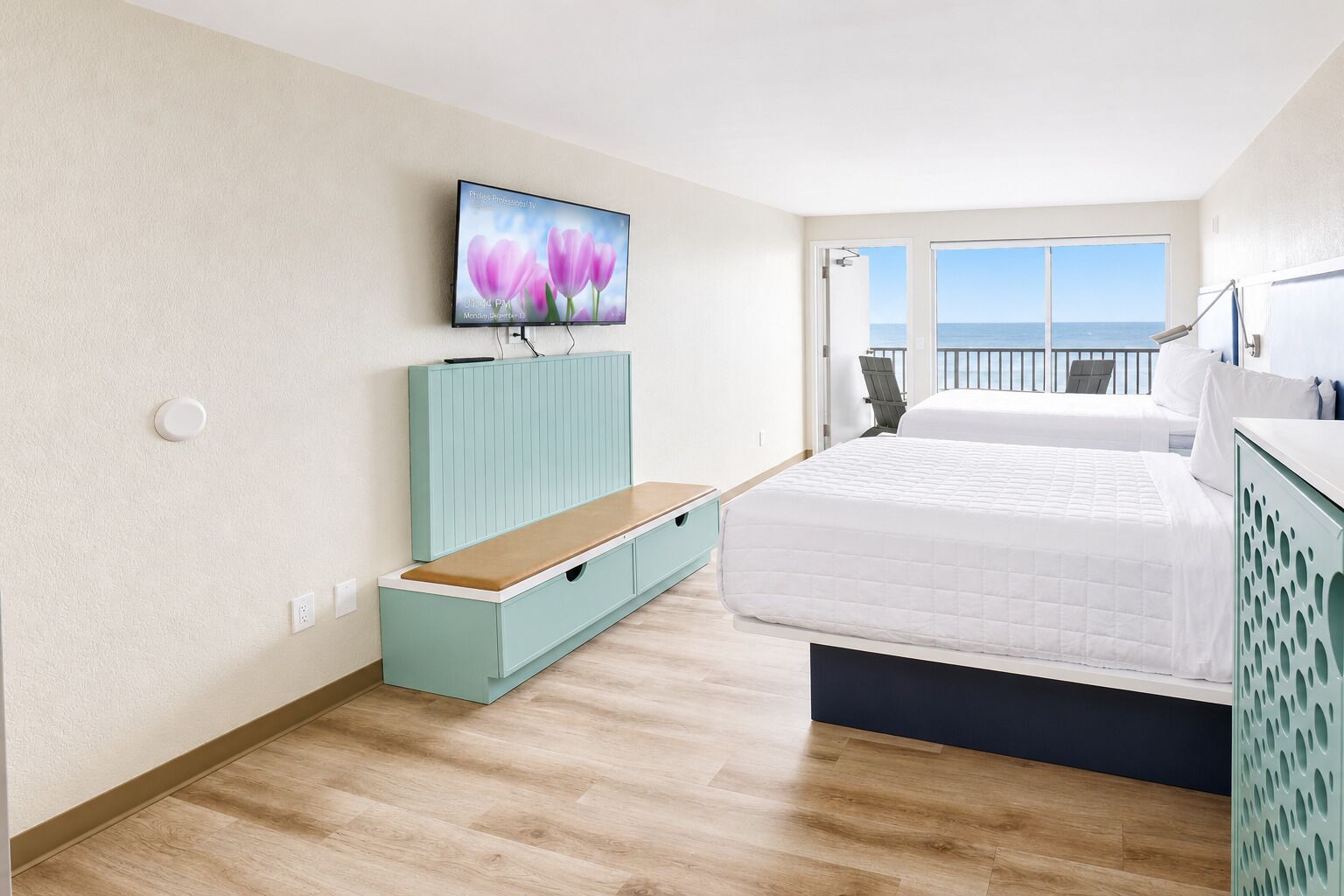 Premier Room, 2 Double Beds, Non Smoking, Ocean View | Premium bedding, free WiFi, bed sheets